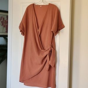 Rust colored light weight summer dress